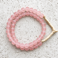 Light Pink Recycled Glass Beads