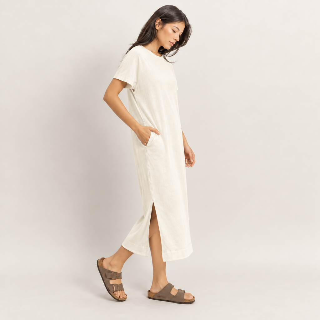 Short-Sleeve T-Shirt Maxi Dress