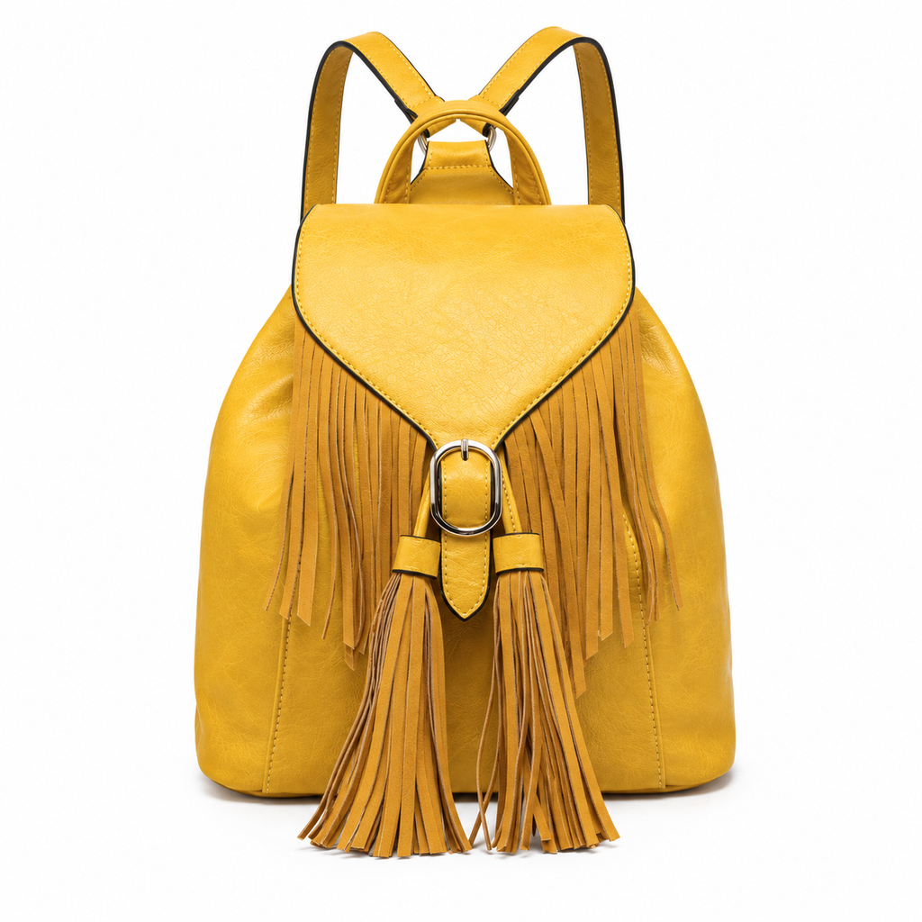 Jewel Fringe Bucket Backpack