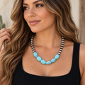 Turquoise Semi-Stone Necklace
