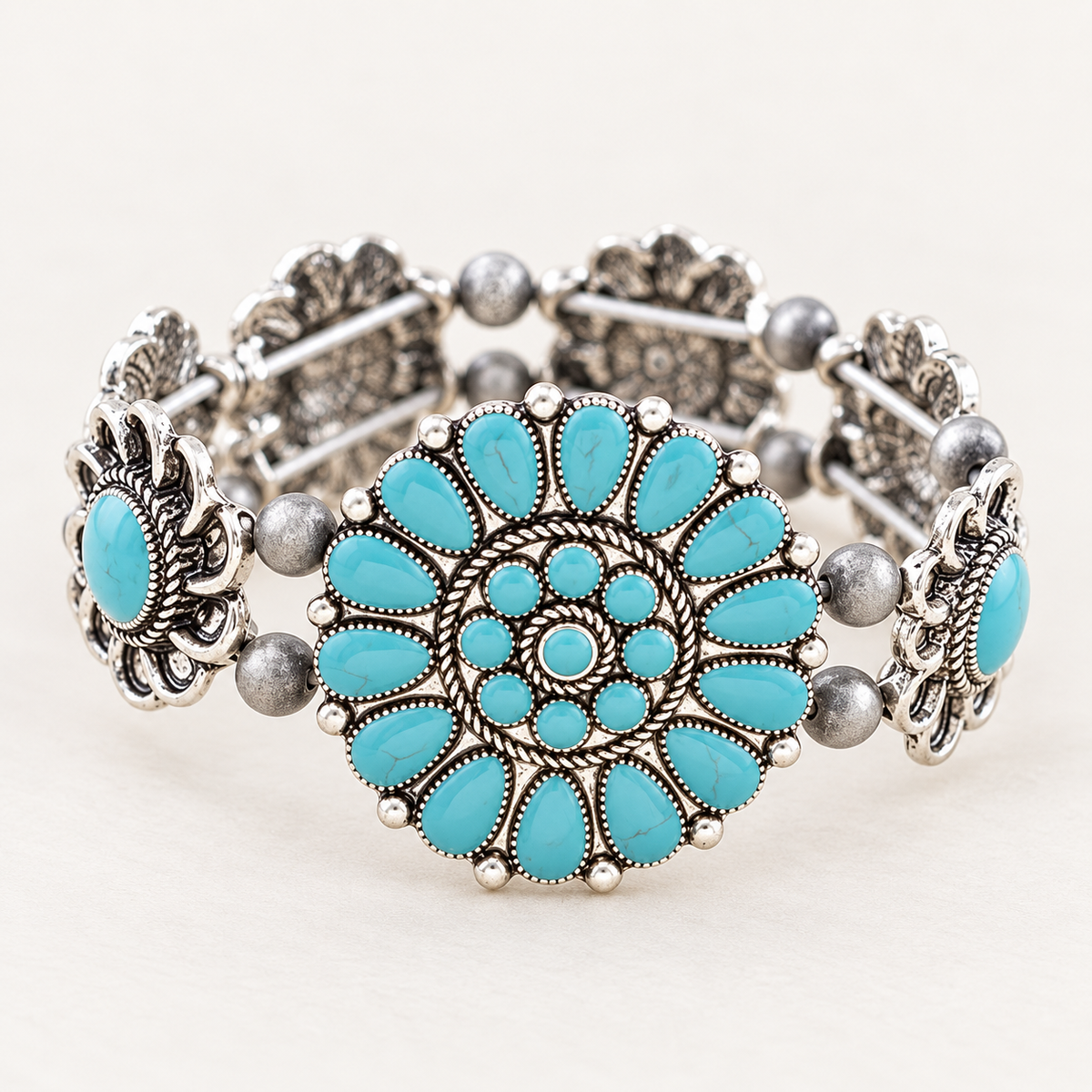 Semi-Stone Concho Bracelet