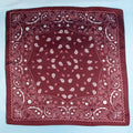 Red Paisley Satin Bandana Scarf