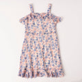 Girls Textured Floral Dress