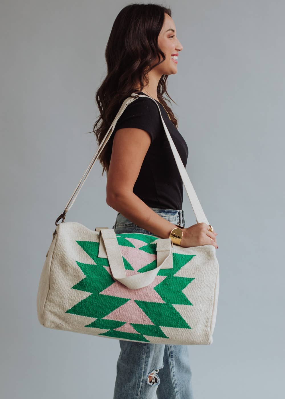 Geometric Western Weekend Duffel