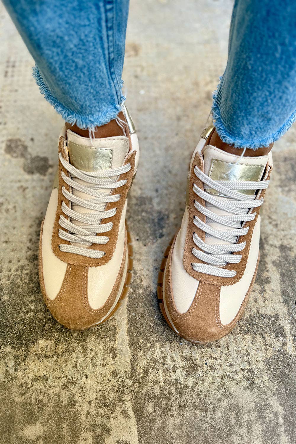 Lumia Camel Cow Leather Sneakers