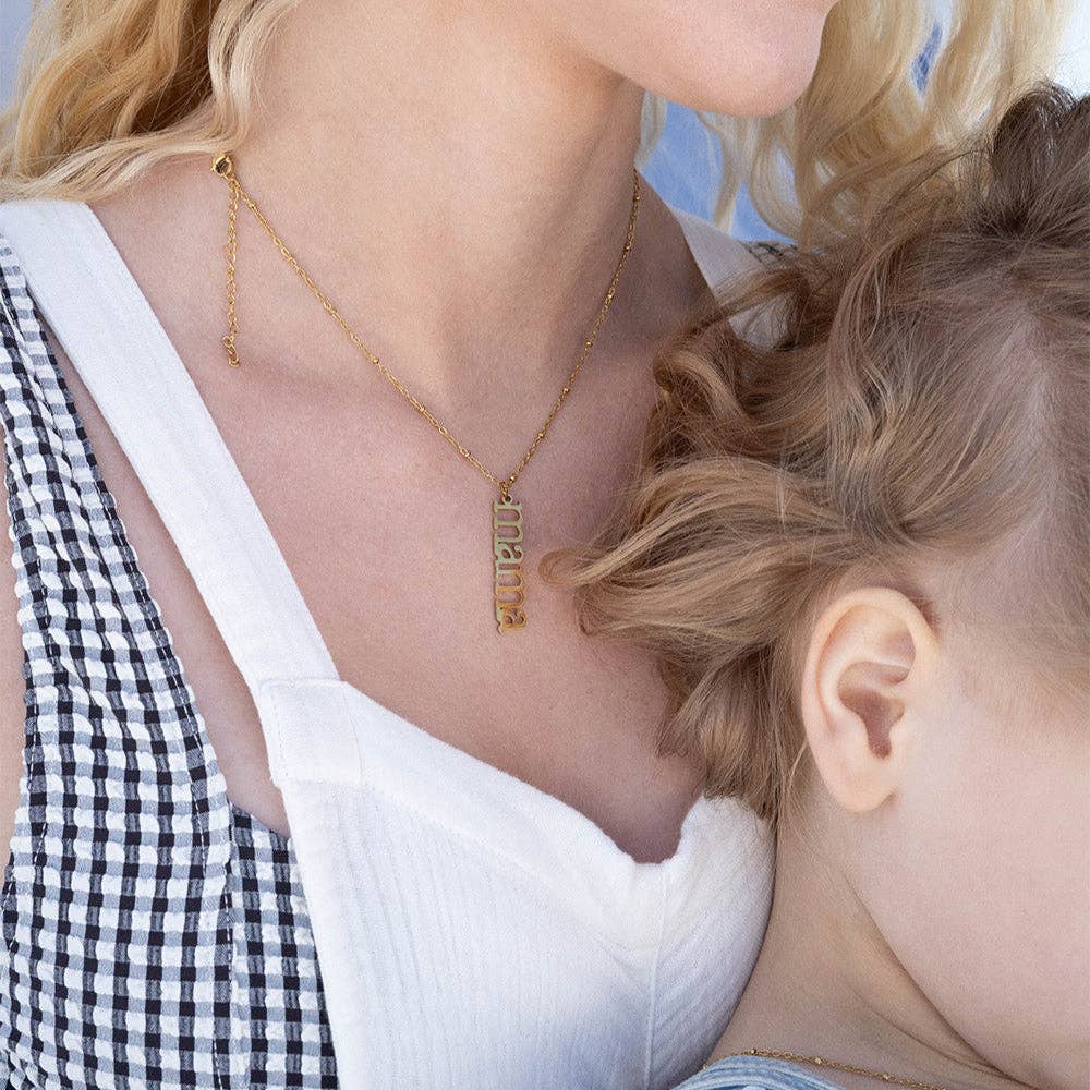 18K Gold PVD Mama Charm