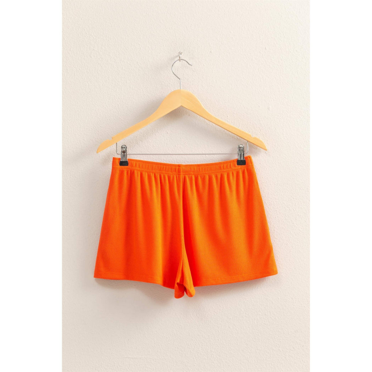 High-Waist Button Detail Shorts