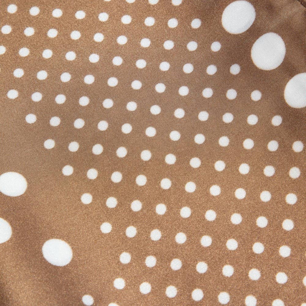 Brown Ombre Polka Dot Satin Scarf
