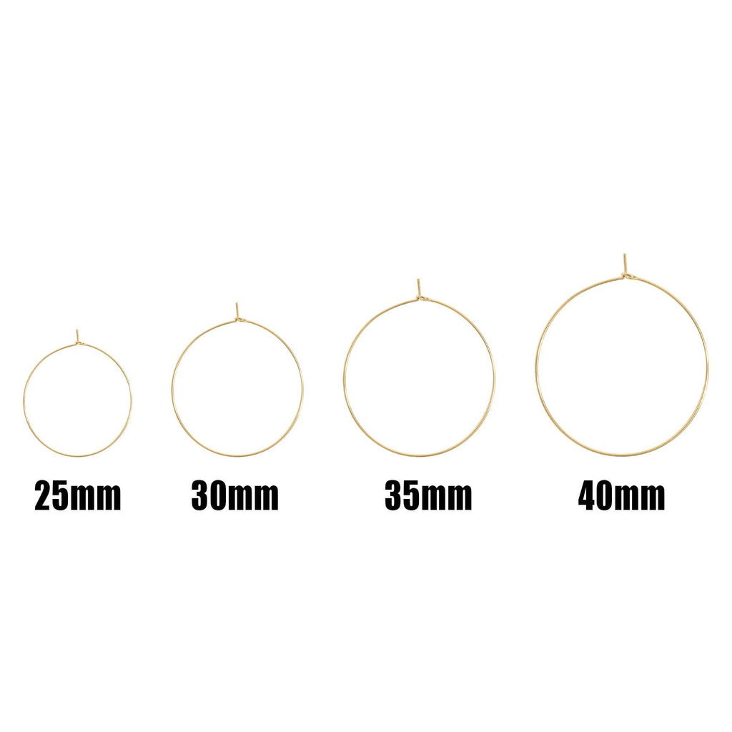 Classic Wire Hoop Earrings