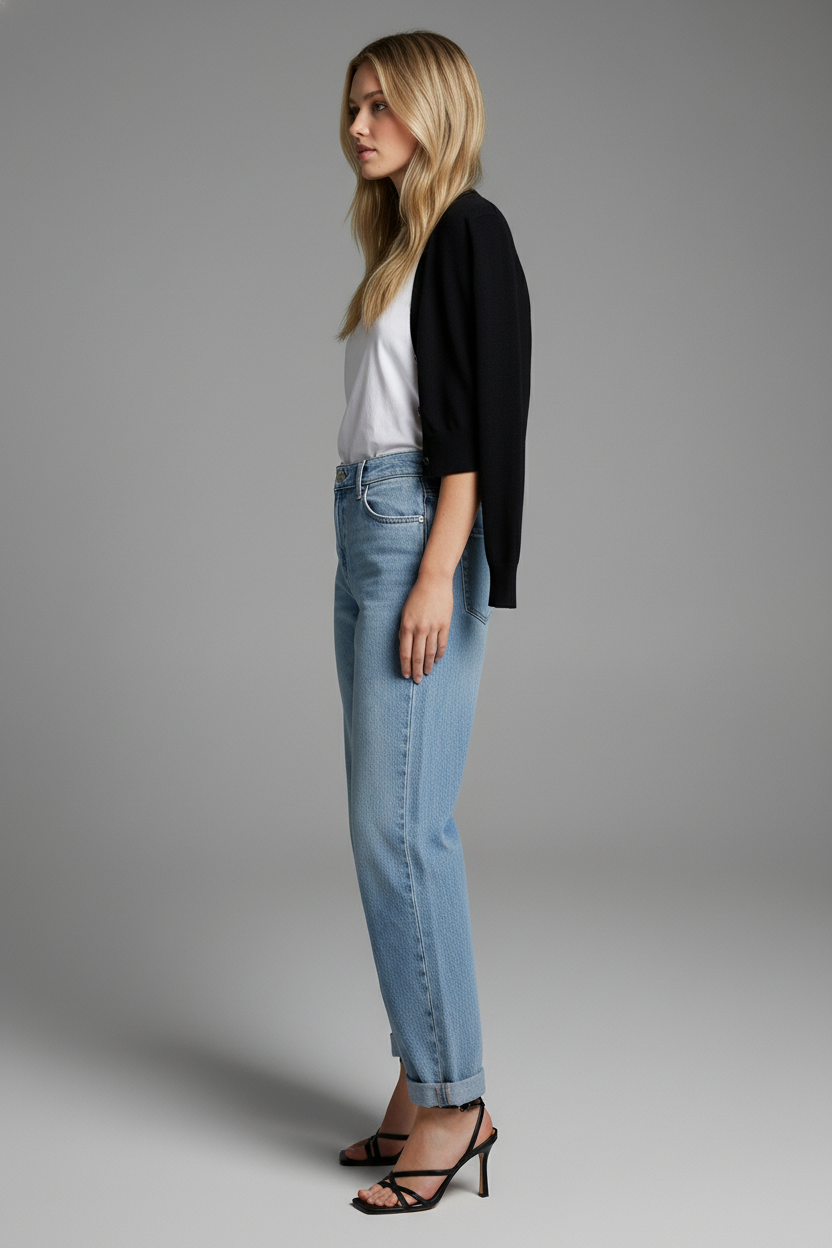 Mid-Rise Wide Baggy Jeans