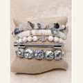 Vera White Bracelet Set