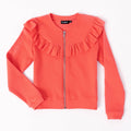 Shoulder Ruffle Cardigan