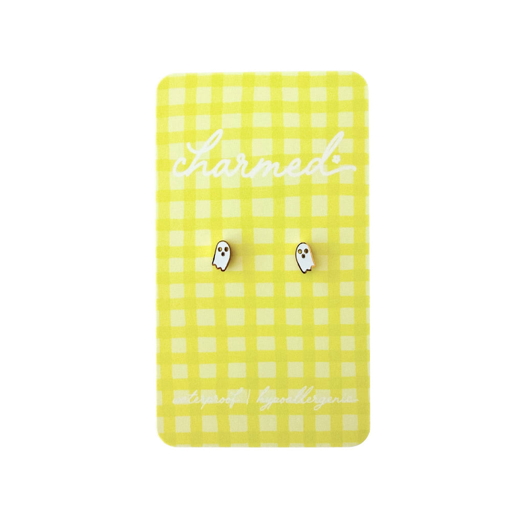 Ghost Screw-Back Earrings