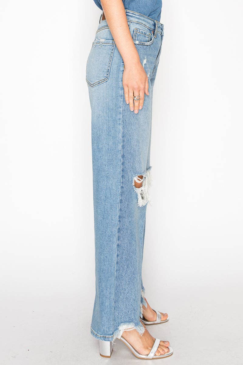 High-Rise Relaxed Flare Jeans