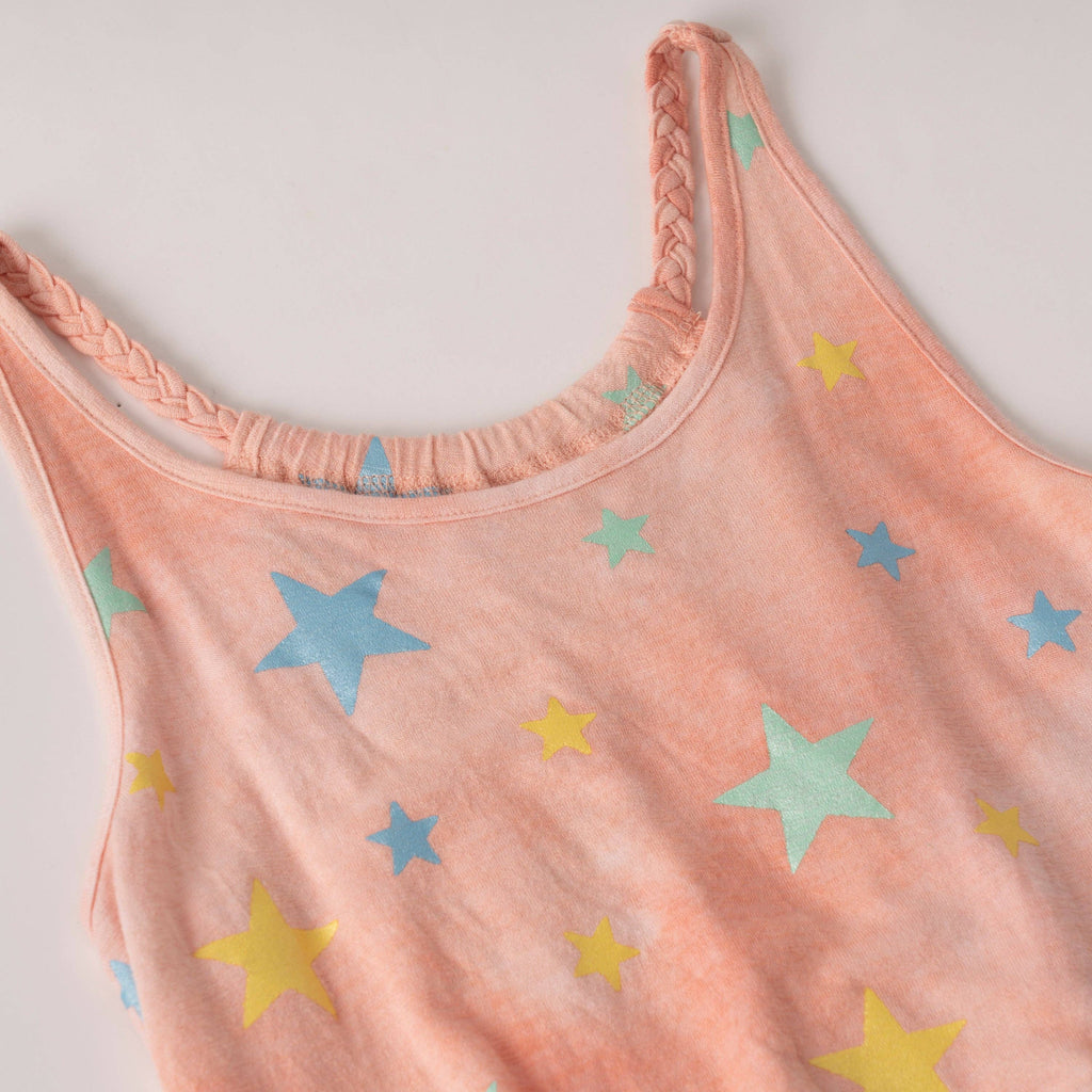 Girls Star Braided Tank