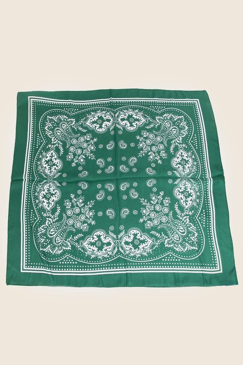 Light Paisley Bandana Scarf