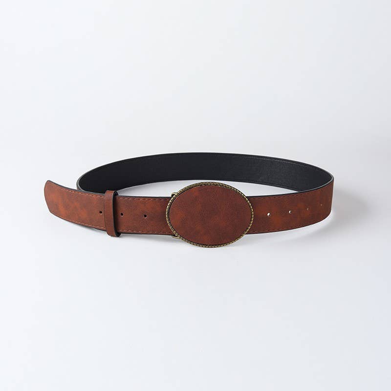 Leopard Western Buckle Belt