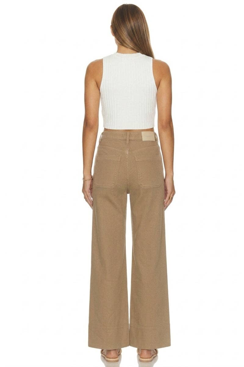 High Rise Tummy Control Palazzo Jeans