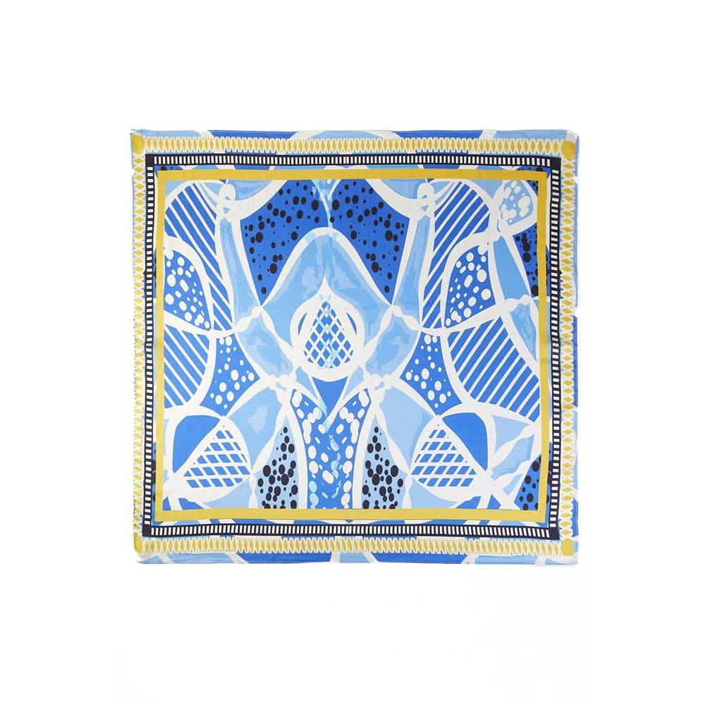 Geometric Tile Square Scarf