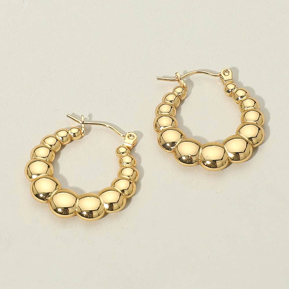Beaded Hoop Earrings