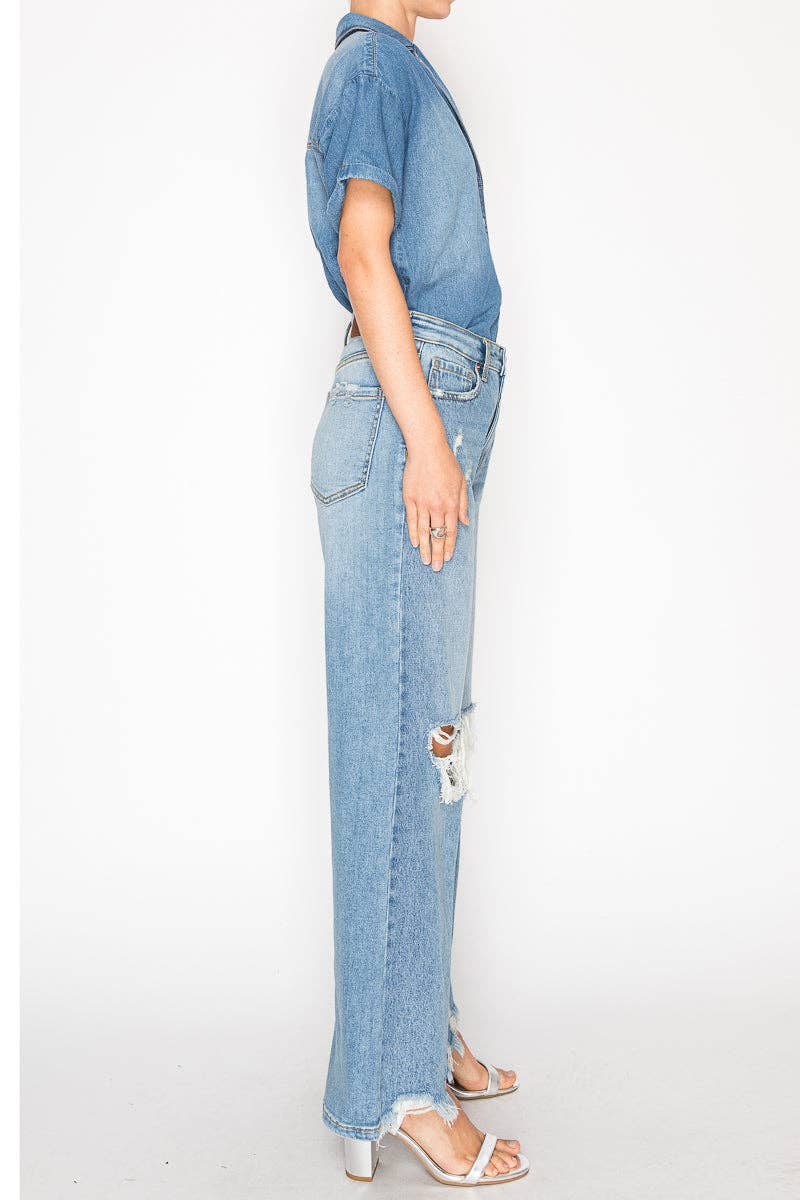 High-Rise Relaxed Flare Jeans