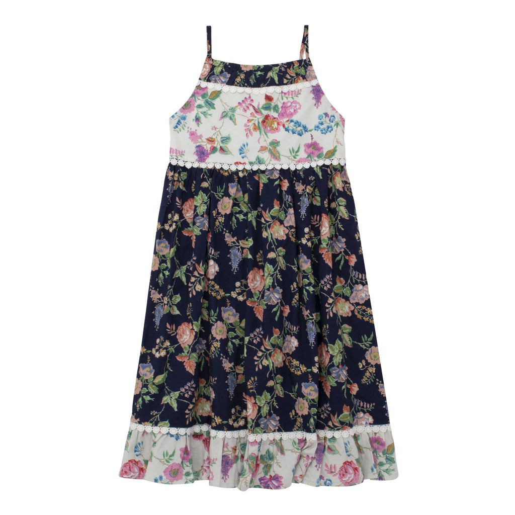 Girls Mixed Floral Babydoll Dress