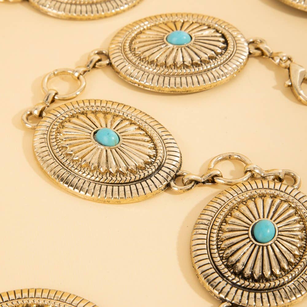 Western Concho Chain Belt