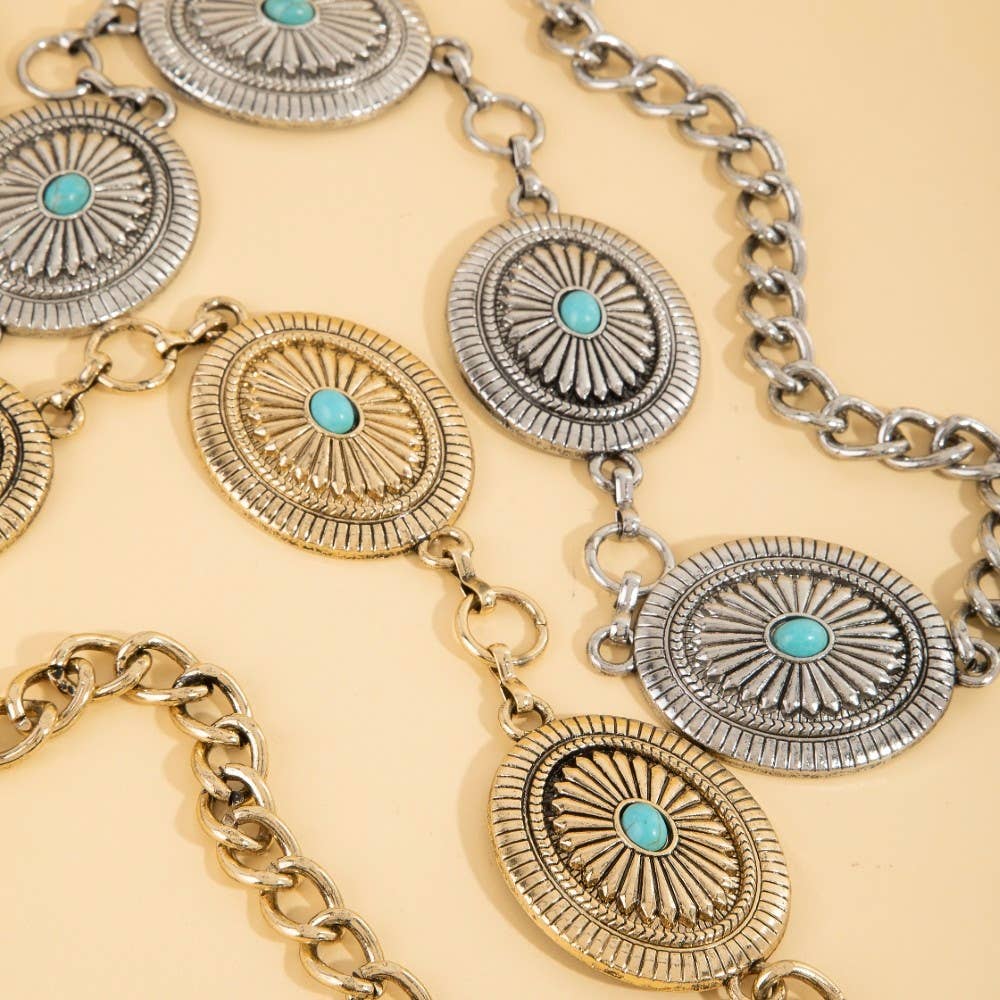 Western Concho Chain Belt