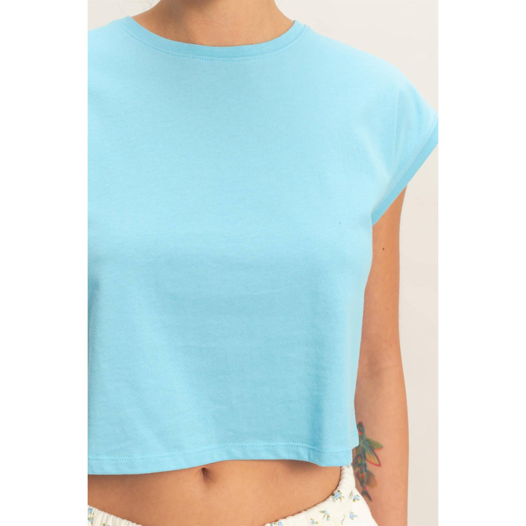 Classic Crew-Neck Sleeveless Top
