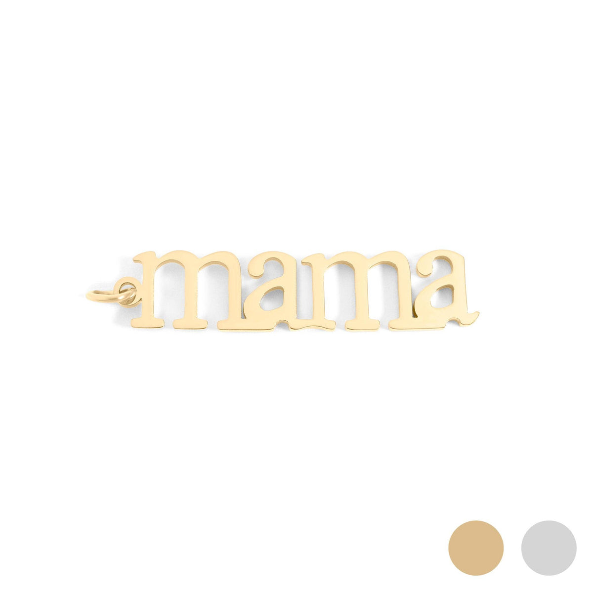 18K Gold PVD Mama Charm