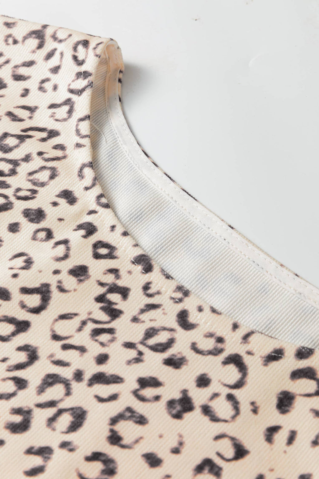 Leopard Side-Tie Twill Vest