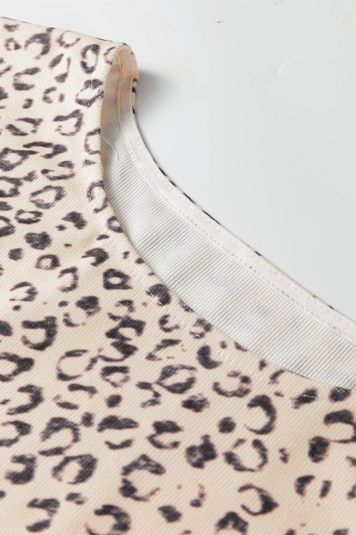 Leopard Side-Tie Twill Vest