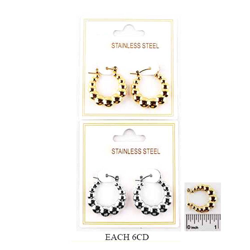 Beaded Hoop Earrings