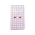 Witch Hat Screw-Back Earrings