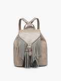 Jewel Fringe Bucket Backpack