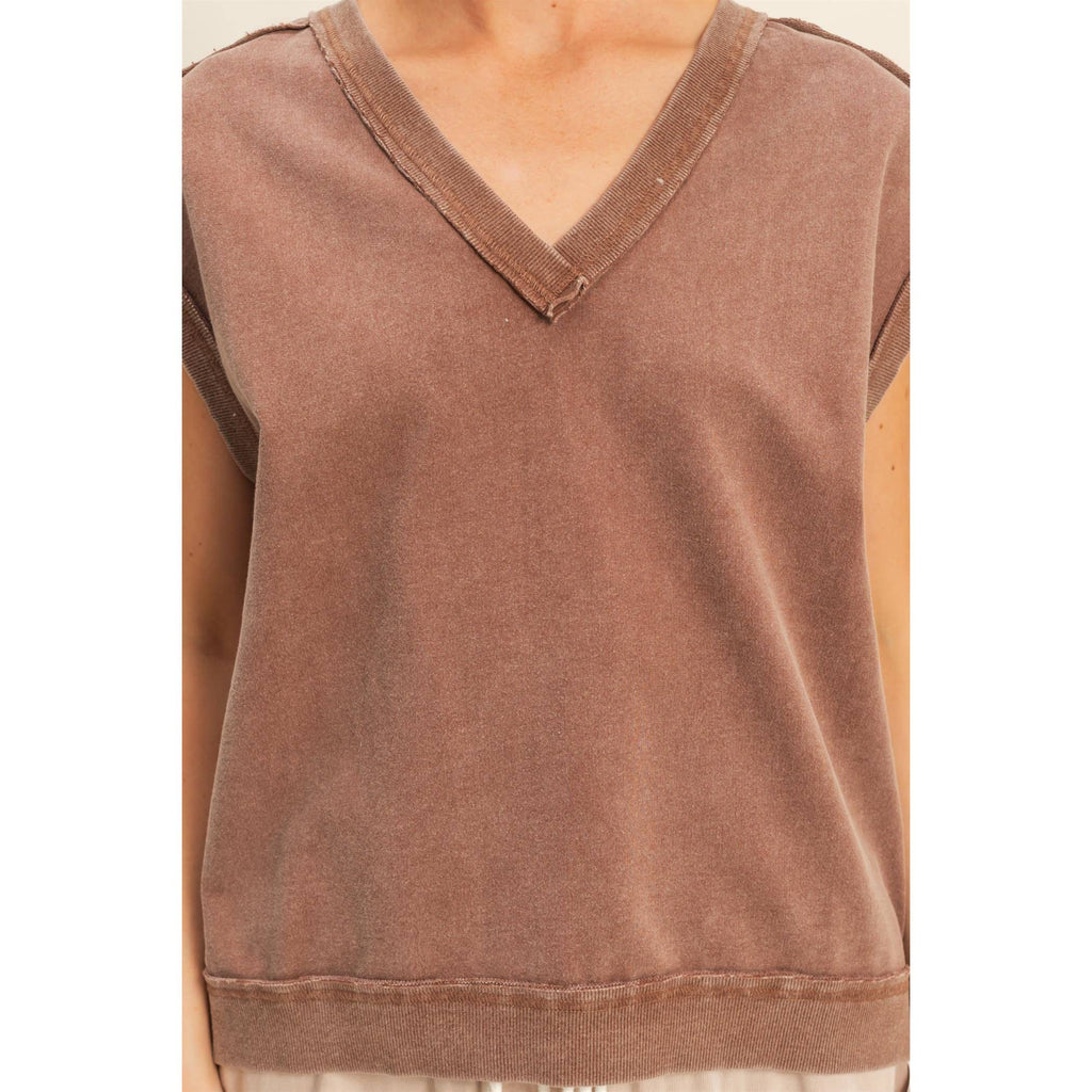 V-Neck Sleeveless Vest