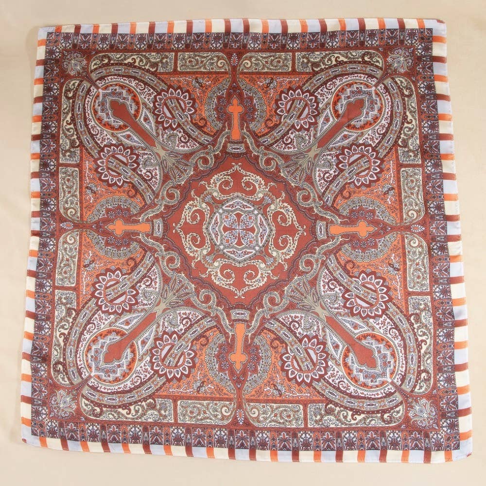 Paisley Medallion Bandana Scarf