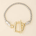 Wheat Chain Toggle Bracelet