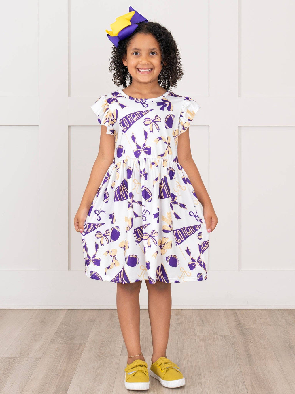 Geaux Team Flutter Swing Dress