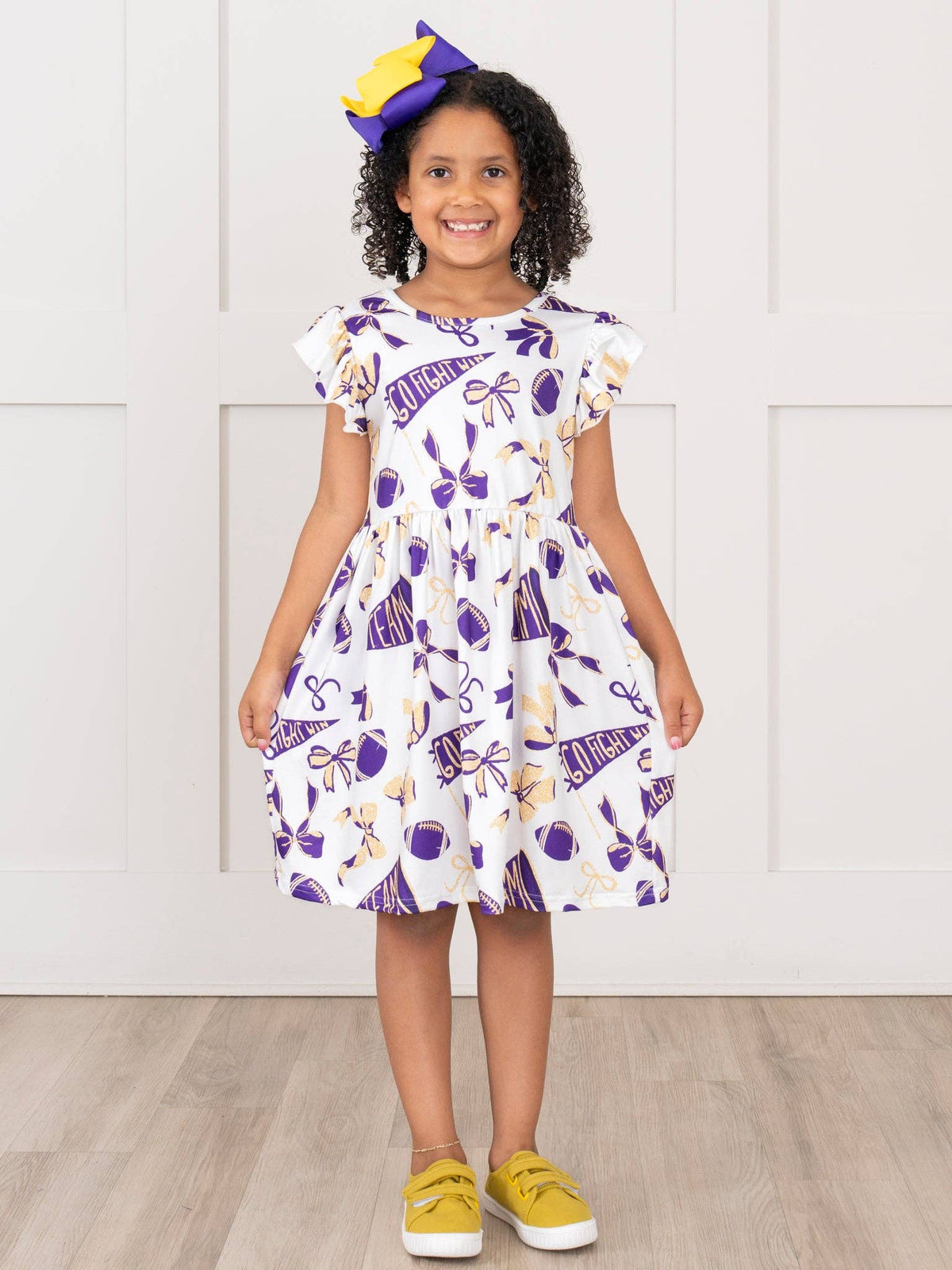 Geaux Team Flutter Swing Dress