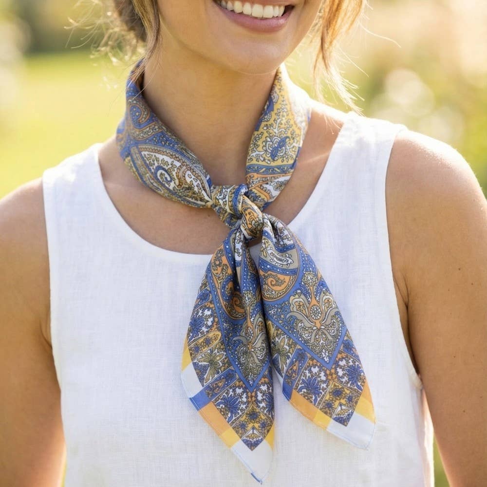 Paisley Medallion Bandana Scarf