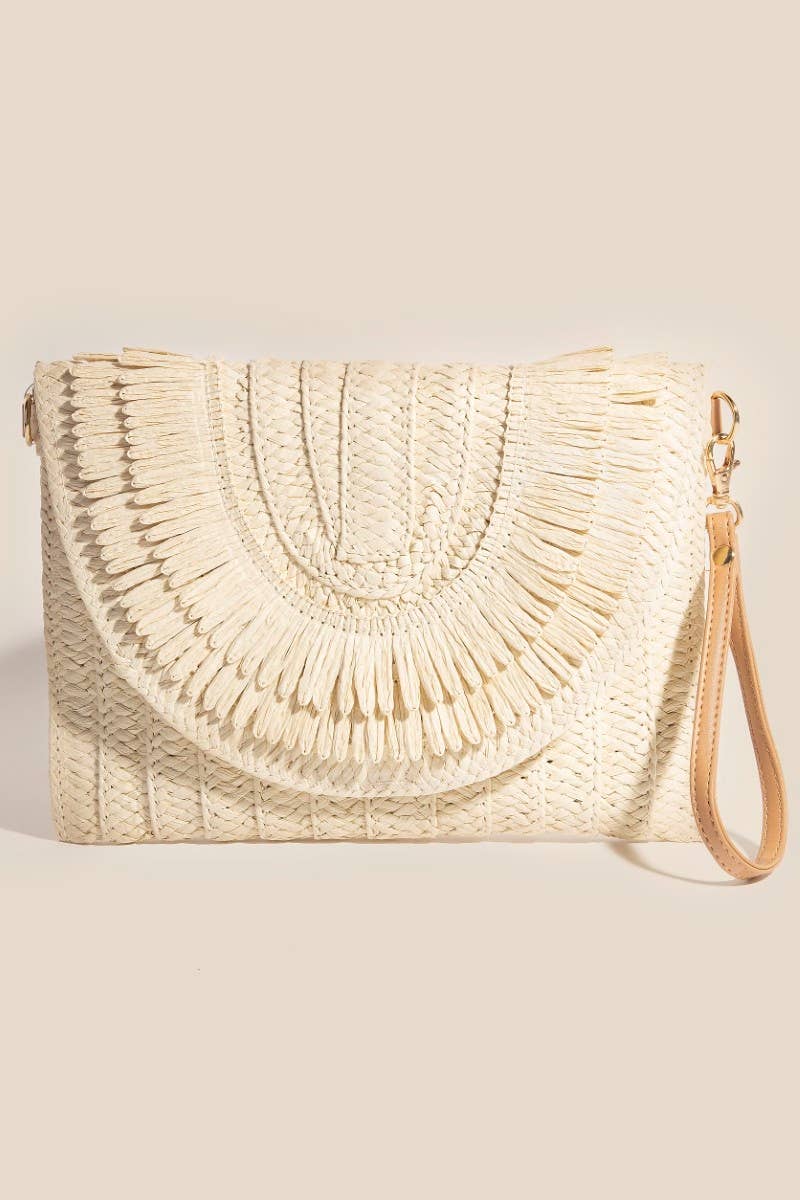 Woven Envelope Clutch