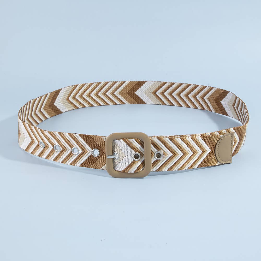 Woven Chevron Belt